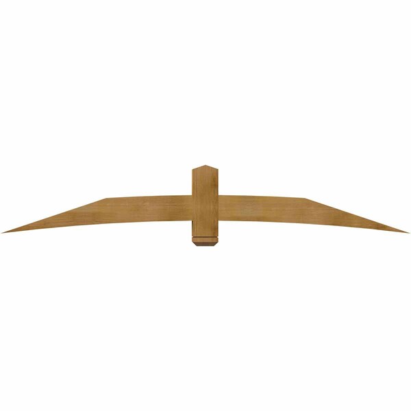 Ekena Millwork Bellingham Rough Sawn Timber Gable Bracket, Western Red Cedar, 96"W x 16"H x 6"D x 6"F, 4/12 Pitch GBW096X16X0606BEL00RWR - main